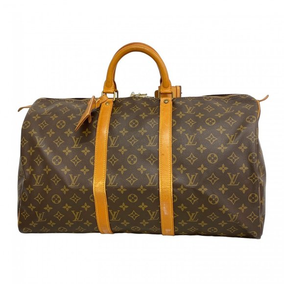 LOUIS VUITTON Brown Monogram Keepall 50 Boston Bag - Picture 1 of 13